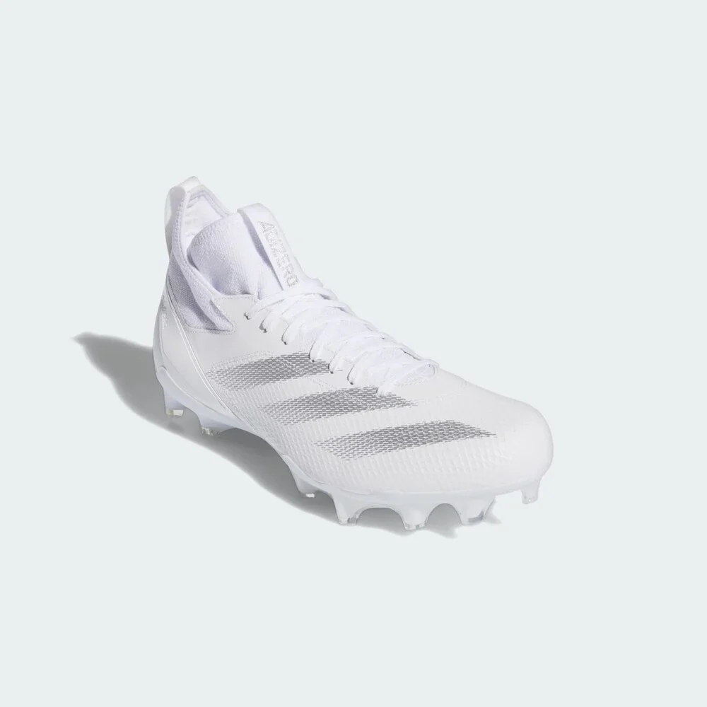 Adidas Adizero Impact IF2475 Men's White Silver Low Top Football Cleats HTAT1578